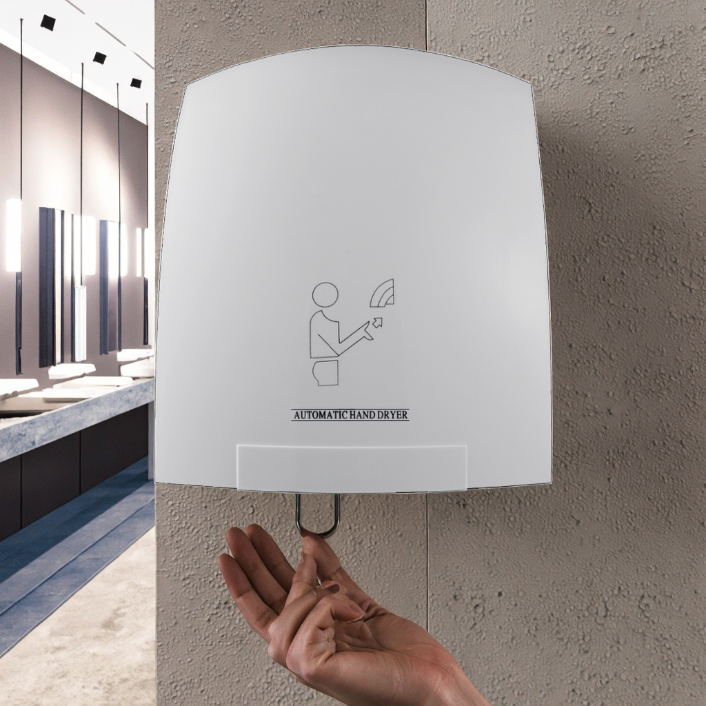 ホット販売電気壁掛け 1800 ワットハンドドライヤー浴室スマートホテル商業スーパーマーケット自動誘導ブロードライヤー