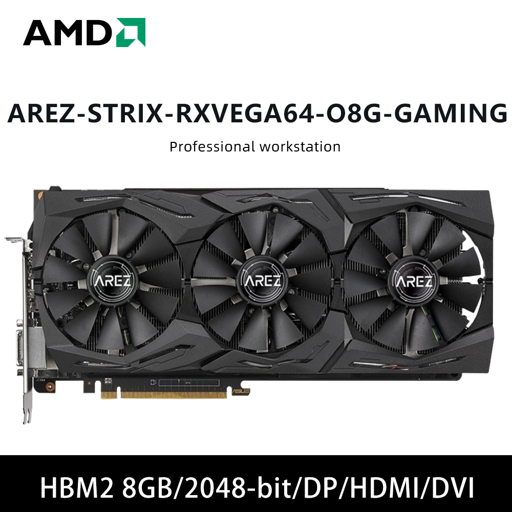 ASUS AREZ STRIX RXVEGA64 O8G GAMING & ROG STRIX RX570 04G GAMING & ROG STRIX RX5700 O8G GAMING & RX5700 8G グラフィックカード