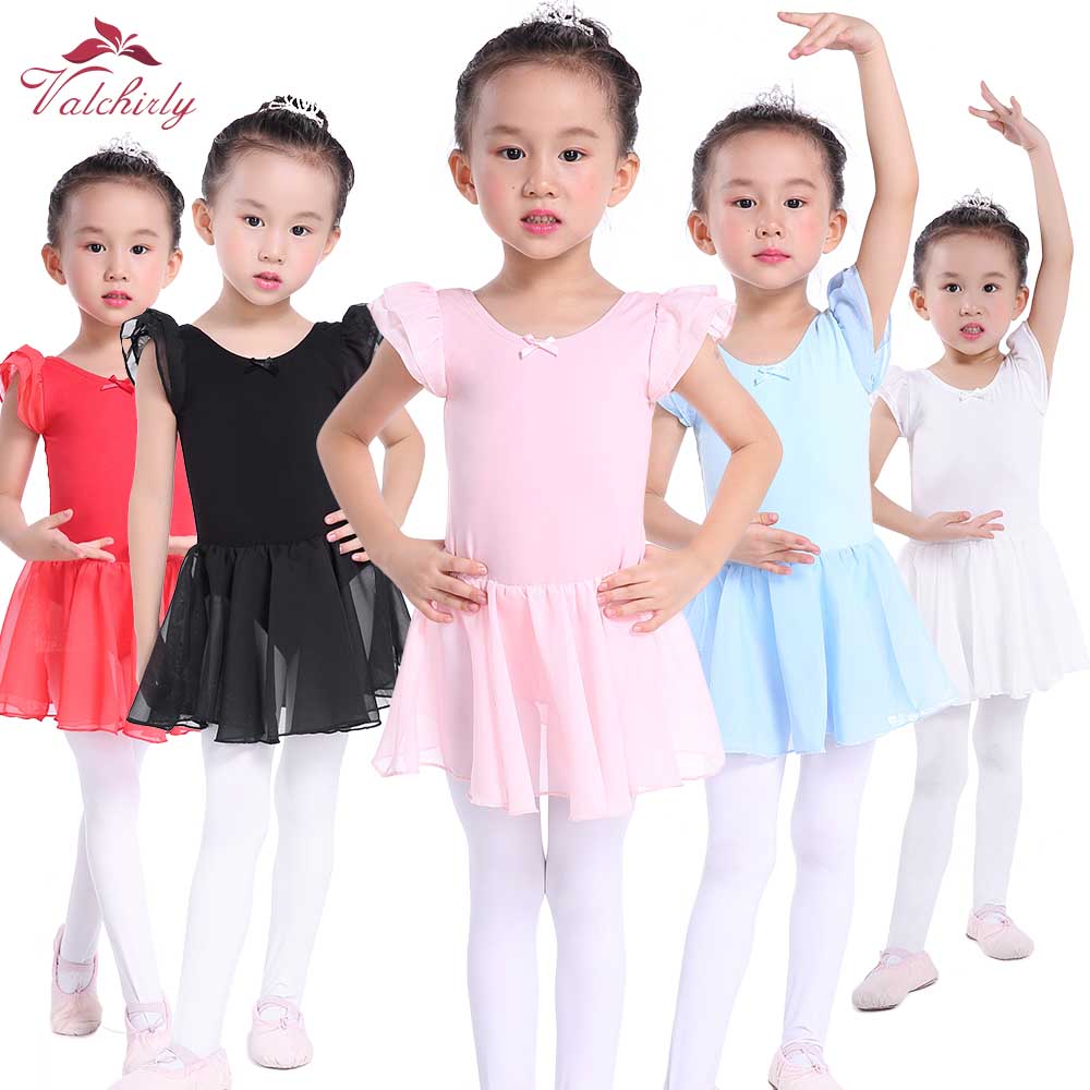 ピンクのバレエドレス子供レオタードチュチュダンスウェア衣装バレエレオタード女の子バレリーナ用