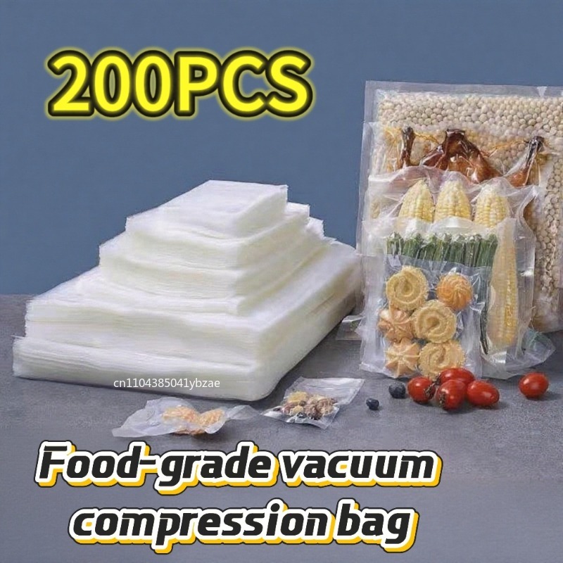100/200/300 個食品グレード真空密封保存袋家庭用冷蔵庫用圧縮袋鮮度のための特別な包装袋