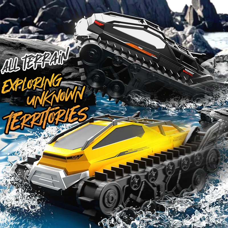 JJRC Q183 RC カー 2.4 グラムリモコン追跡全地形水陸両用装甲車両防水登山おもちゃ男の子用