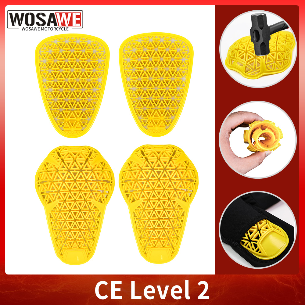 WOSAWE CE レベル 1/2 オートバイパンツジーンズインサート保護具 MTB 落下防止膝ヒップ保護バイクレースニーパッド