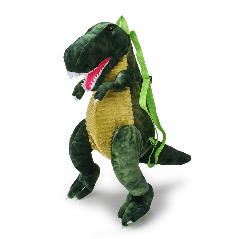 クールな恐竜バックパックバッグ恐竜コスチュームアクセサリー男の子と女の子用ぬいぐるみT-Rexバックパック子供用