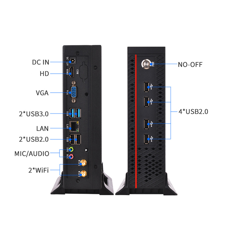 格安ミニ PC 8 * USB コア I5 2520M I3 3110M ビジネスオフィスデスクトップコンピュータ 1000M LAN VGA HD ディスプレイ PC