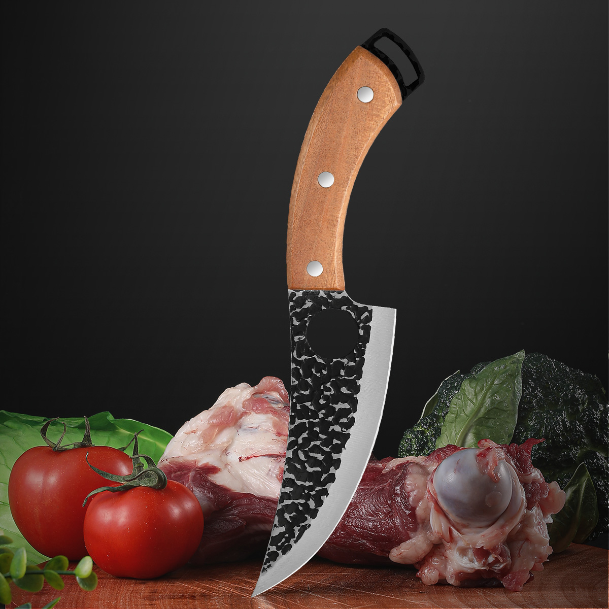 手作り鍛造包丁肉屋ナイフ骨抜きナイフ肉包丁野菜カッタープロ家庭用シェフクックナイフ
