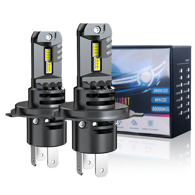 H4 車 LED ヘッドライト電球 CSP ファン Canbus 高