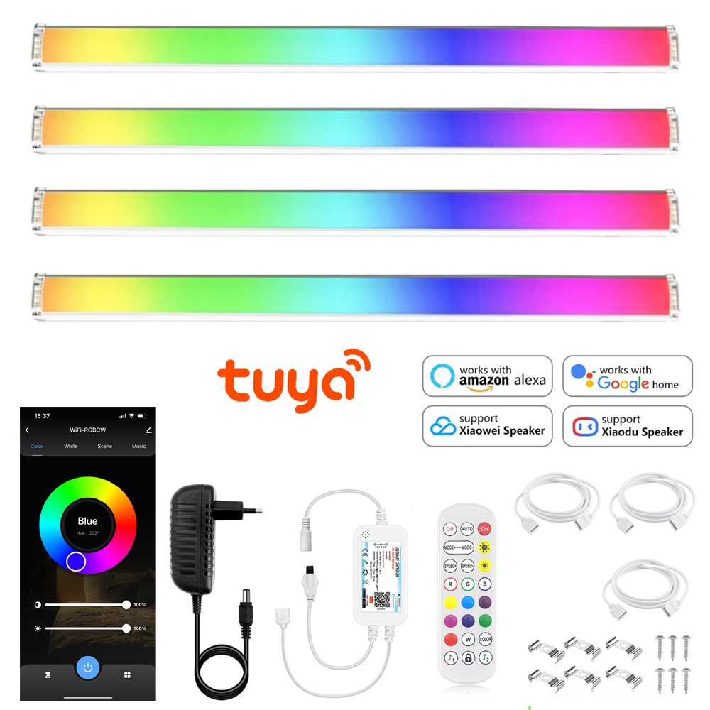 DC12V 30 センチメートル LED ライトキャビネット照明 Tuya Wifi スマート 5050 RGB 調光可能なランプアプリ音声制御キッチンワードローブ部屋の装飾