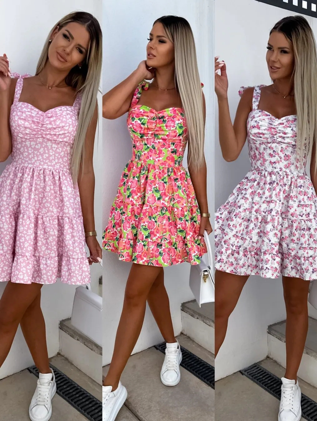 夏のファッションフラワープリントウエストプリーツドレス女性のための Y2k カジュアルバケーションビーチサンドレススパゲッティストラップミニドレス女性