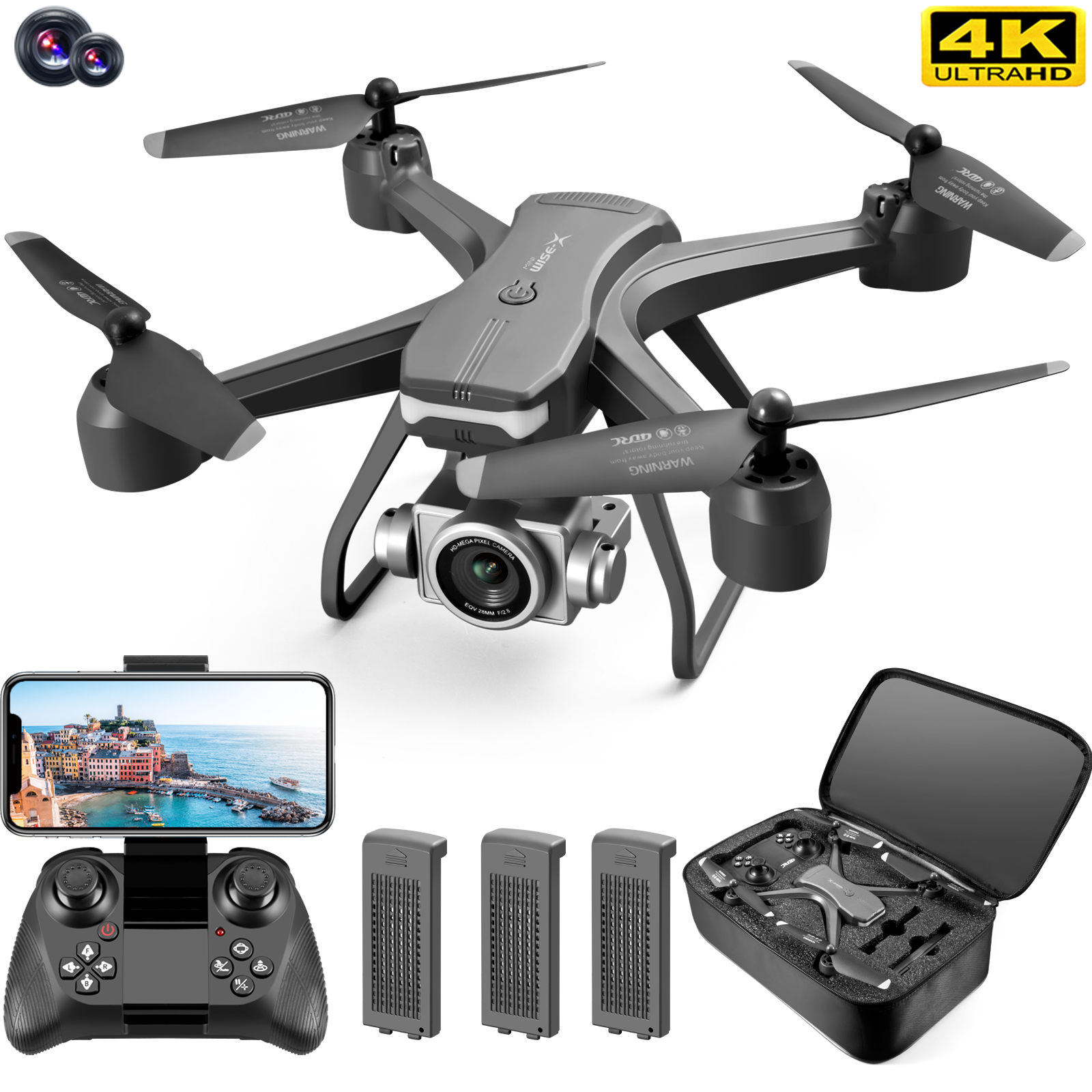 V14 ドローン 4 18k 職業 HD 広角カメラ 1080P WiFi Fpv ドローンデュアルカメラ高さを保つドローンカメラヘリコプターおもちゃ