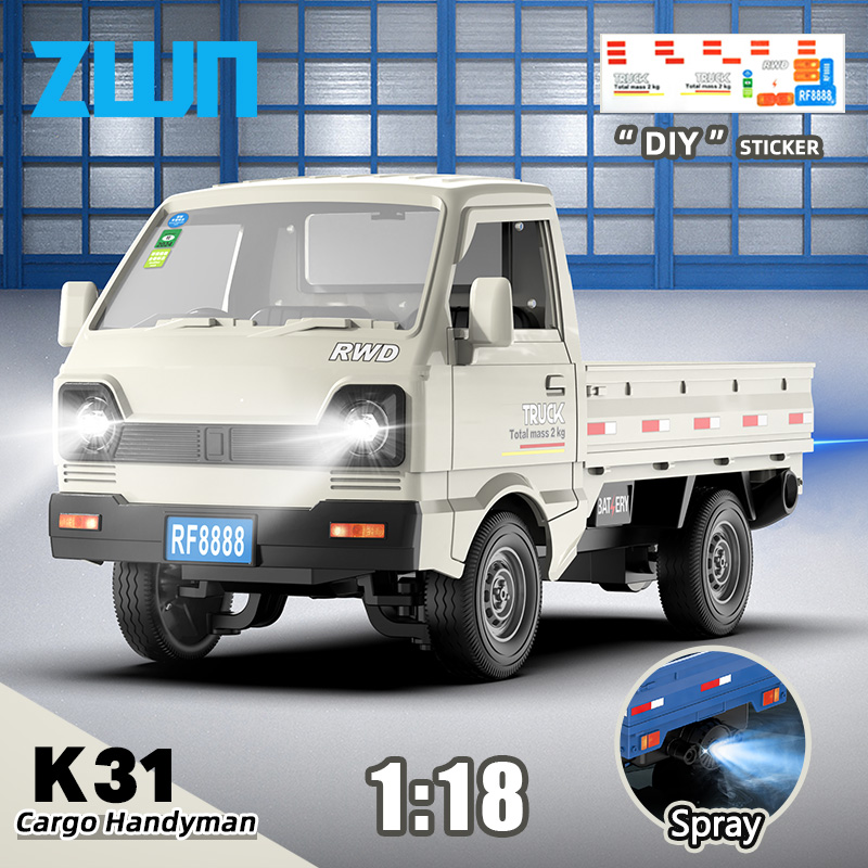 ZWN 1:16/1:18 RC カーシミュレーションドリフトクライミングトラック Led ライト小型貨物リモコン電動おもちゃモデルキッズギフト用