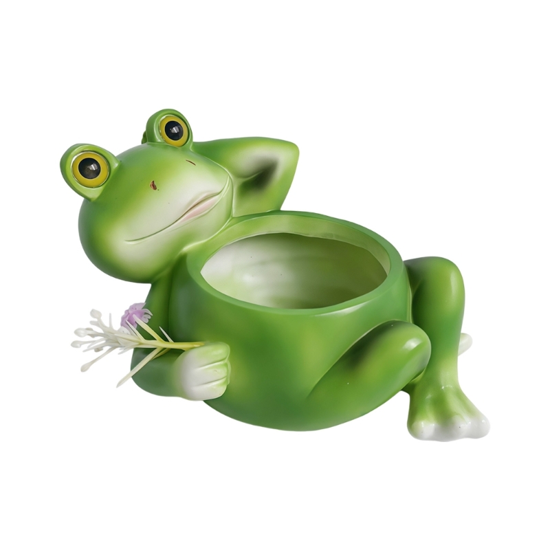 Garden Bullfrog Planter Plant Pot Succulents Pot Indoor Animal Flower Pot Gift Table Plant Decoration Flower Pot 87HA