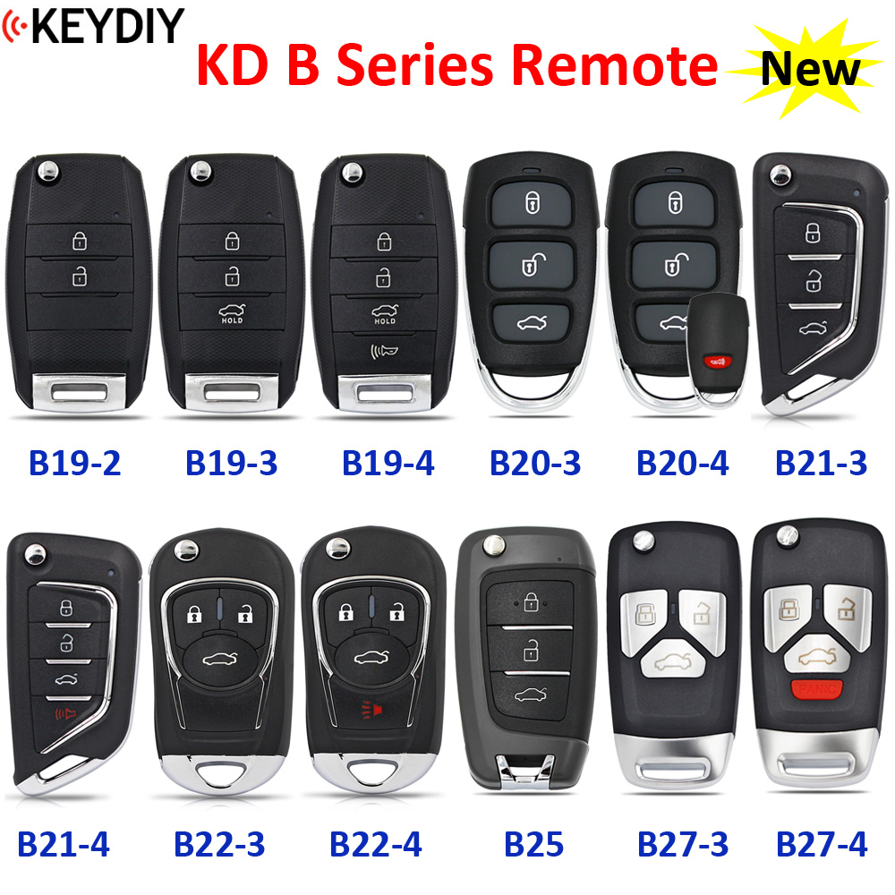 KEYDIY KD B19-2 B19-3 B19-4 B20 B21-3 B21-4 B22 B25 B27 B シリーズリモートコントロール車のキー KD900 URG200 ミニ KD KD-X2 KD-MAX