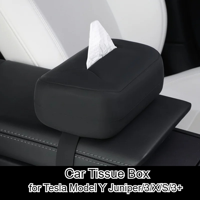 テスラモデル 3/Y/X/S/3 車のティッシュボックスアームレストティッシュボックス隠しペンダント背もたれ紙袋組織インテリアアクセサリー