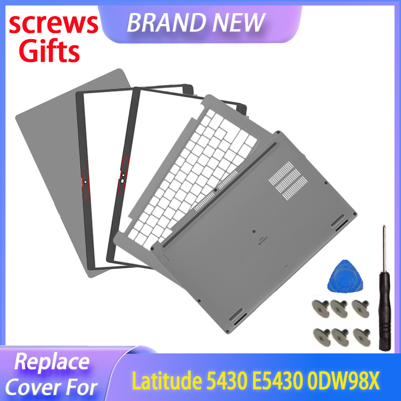 Replace Cover For Latitude 5430 E5430 Laptop LCD Back Cover Front Bezel Palmrest Upper Top Case Bottom Cover 0DW98X 0MCD41