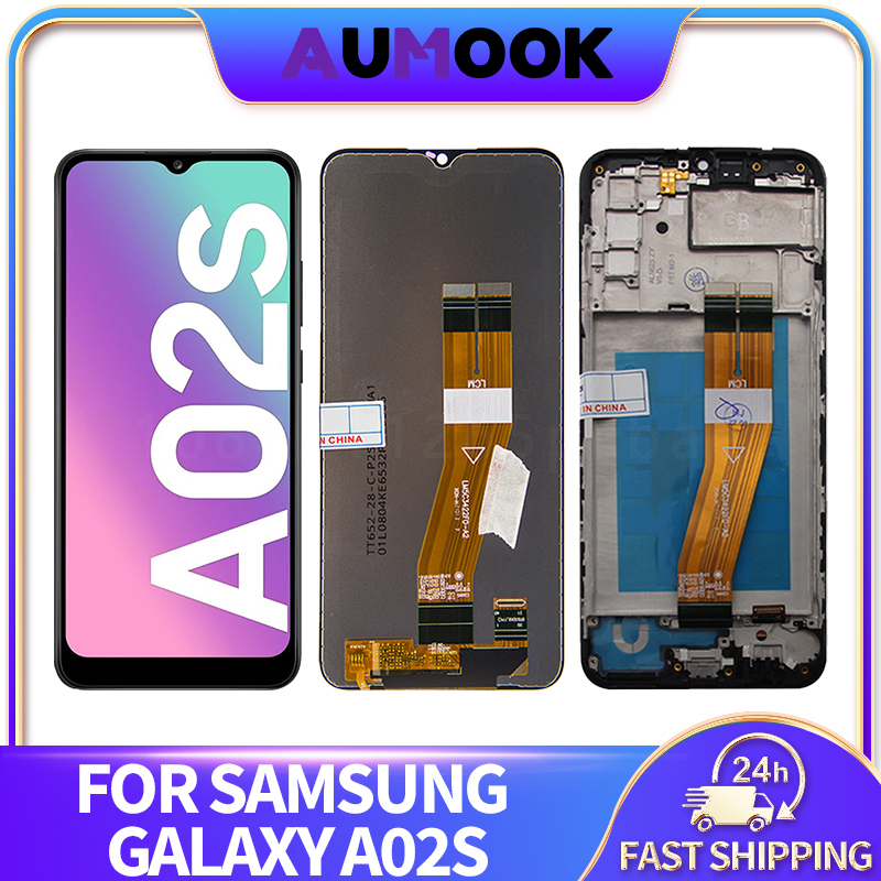 サムスンギャラクシー A02s A025 lcd ディスプレイタッチスクリーンデジタイザアセンブリパネル電話 lcd 表示画面の交換修理部品