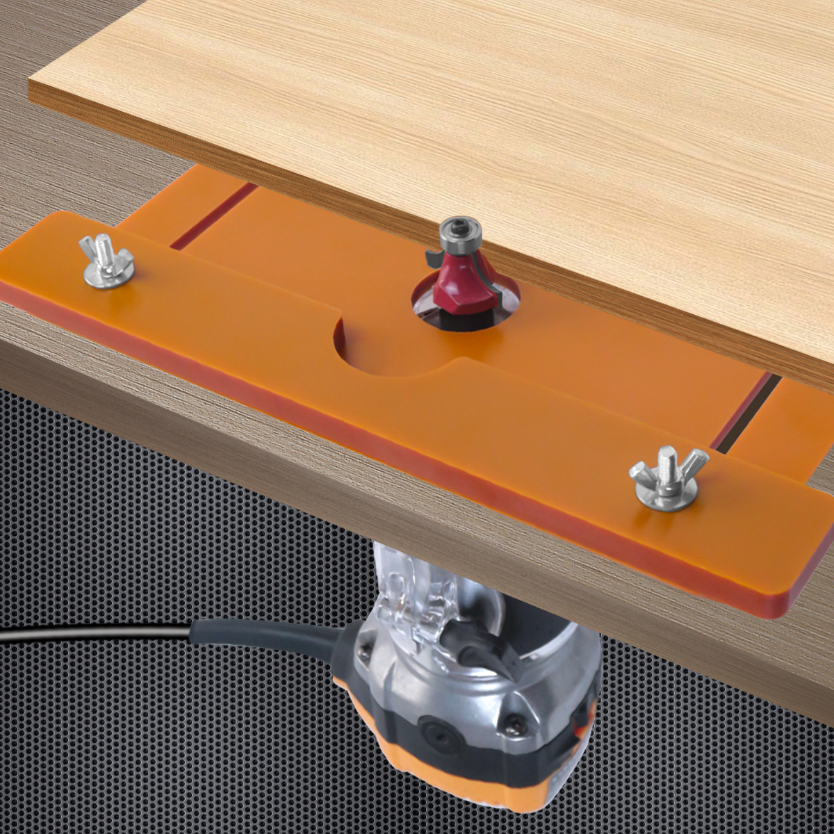 ルーターテーブルインサートプレート - トリミングインサート - 木材フライス溝加工面取りトリミングマシン木工用バランスボード