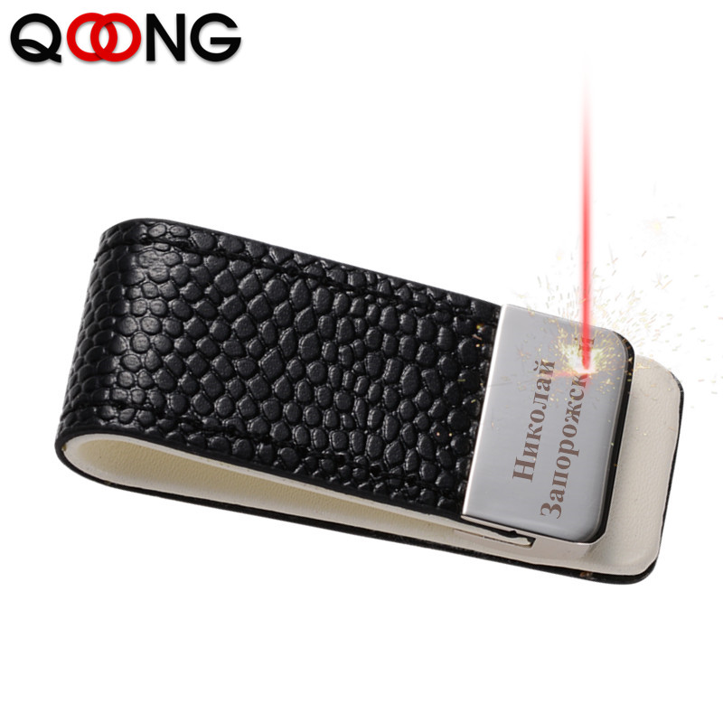 QOONG マネークリップ キャッシュクランプホルダー ポータブル レザー スリム マネークリップ 財布 財布 ポケットメタル マネーホルダー ビルクリップ ML1-046