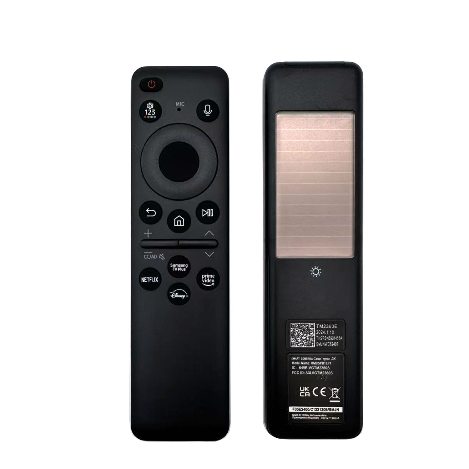 新しい BN59-01455A/P TM2360E 2024 サムスンスマートテレビソーラー音声リモコン NEO QLED シリーズ Q60 Q70 Q80 QN85 QN90