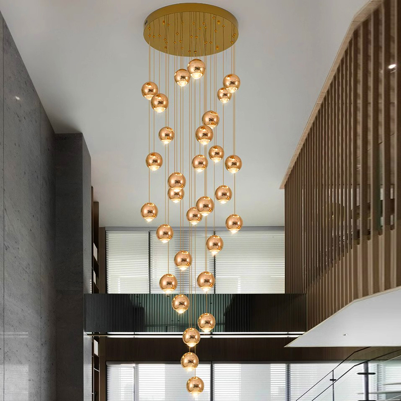現代の家の装飾 LED ライトペンダントライトランプ forstaircase リビングルーム用シャンデリア吊り下げライト屋内照明