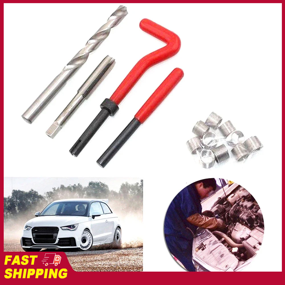 30 個メートルねじ修理インサートキットツール M5 M6 M8 M10 M12 M14 ヘリコイル車プロコイルツール M6 * 1.0