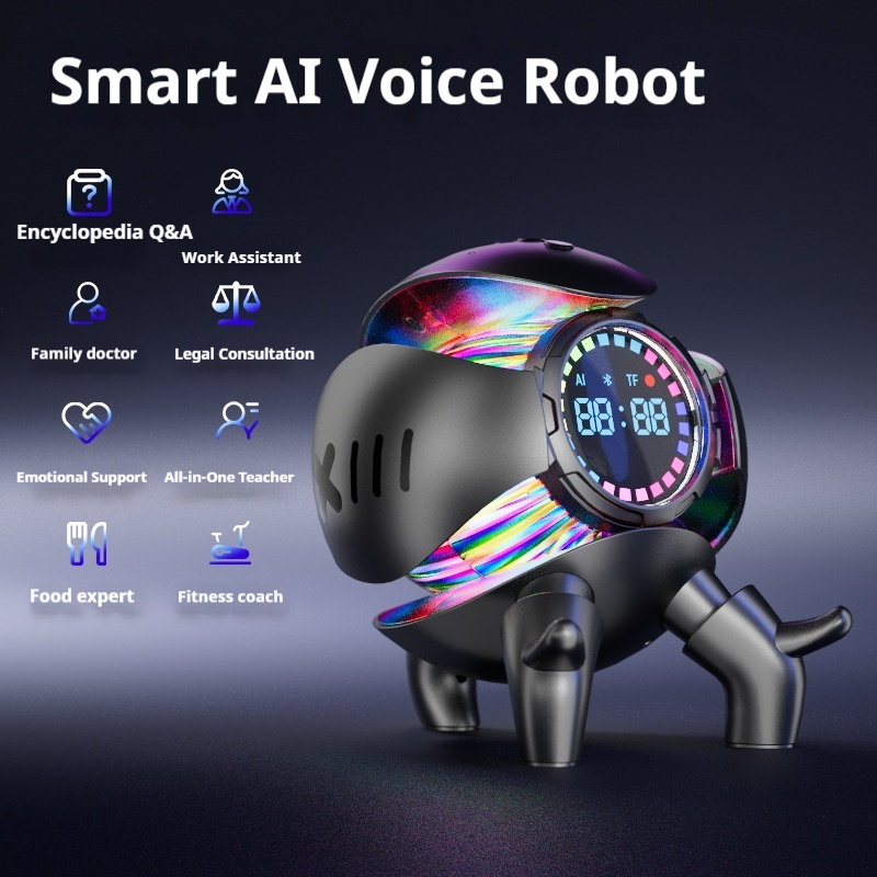 Ai チャット ロボット 6 Ai モデル Wifi Bluetooth デュアル モード デスクトップ コンパニオン ナイトライト 時計 アラーム インテリジェント オフィス アシスタンス