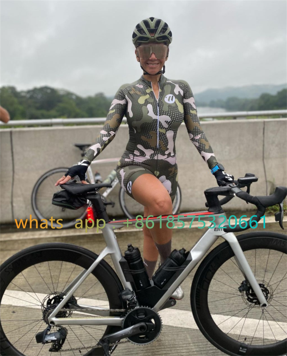 女性のサイクリング服セット長袖ジャンプスーツプロフェッショナルトライアスロンリトルモンキーサマーバイクスーツロンパース 2023