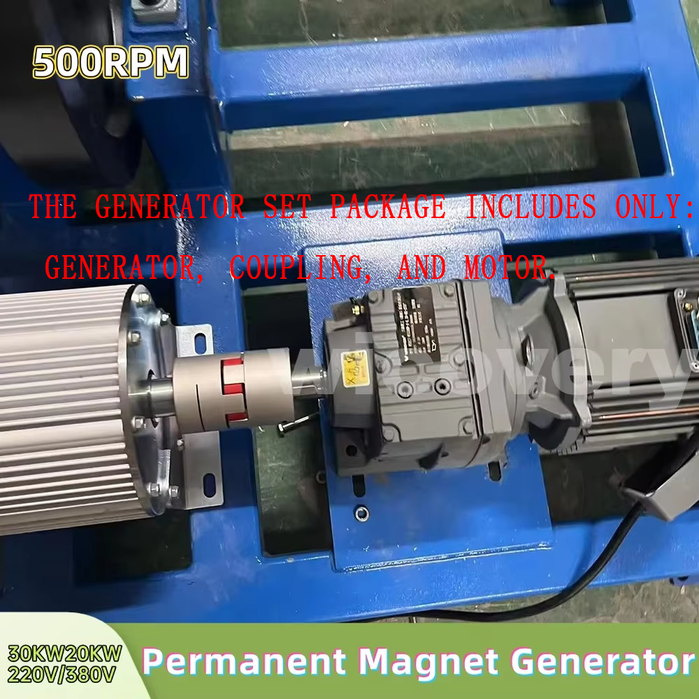 低 RPM 20KW 30KW 永久磁石発電機 220V 380V 新エネルギーシステム発電機ブラシレス PMG およびタービン低速