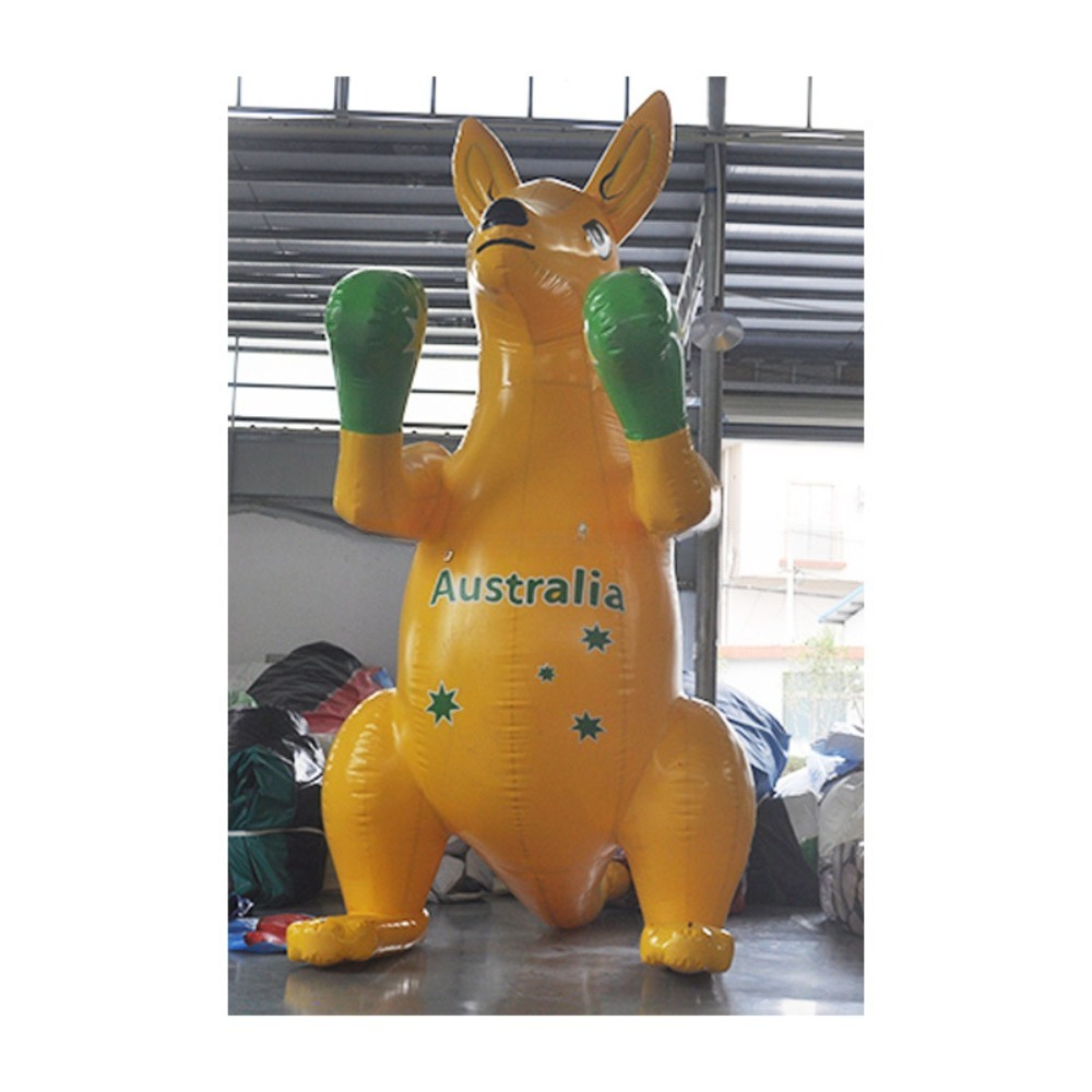 インフレータブル ボクシング カンガルー ブロワー ジャイアント屋外オーストラリアをテーマにした広告イベント ディスプレイ