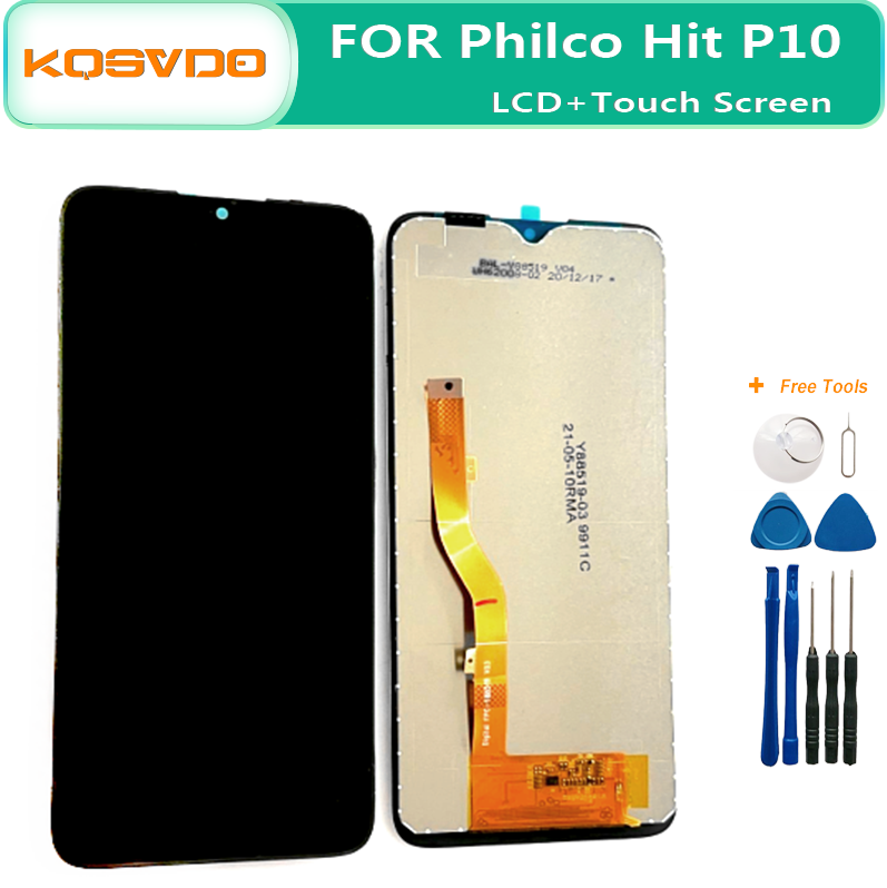 6.22 "オリジナル Philco ヒット P10 液晶画面ディスプレイタッチパネルデジタイザ Philco ヒット P10 液晶ディスプレイアセンブリ
