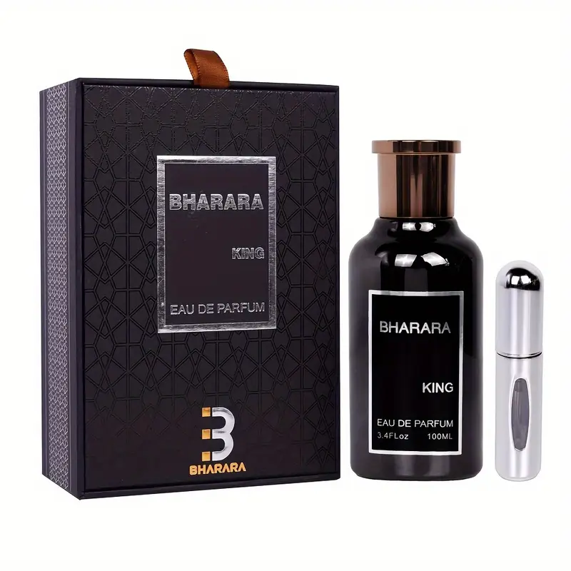 バララ キング オードパルファム 3.4オンス/100ml 男性用ウッディスパイシーフレグランス トラベルスプレー付き