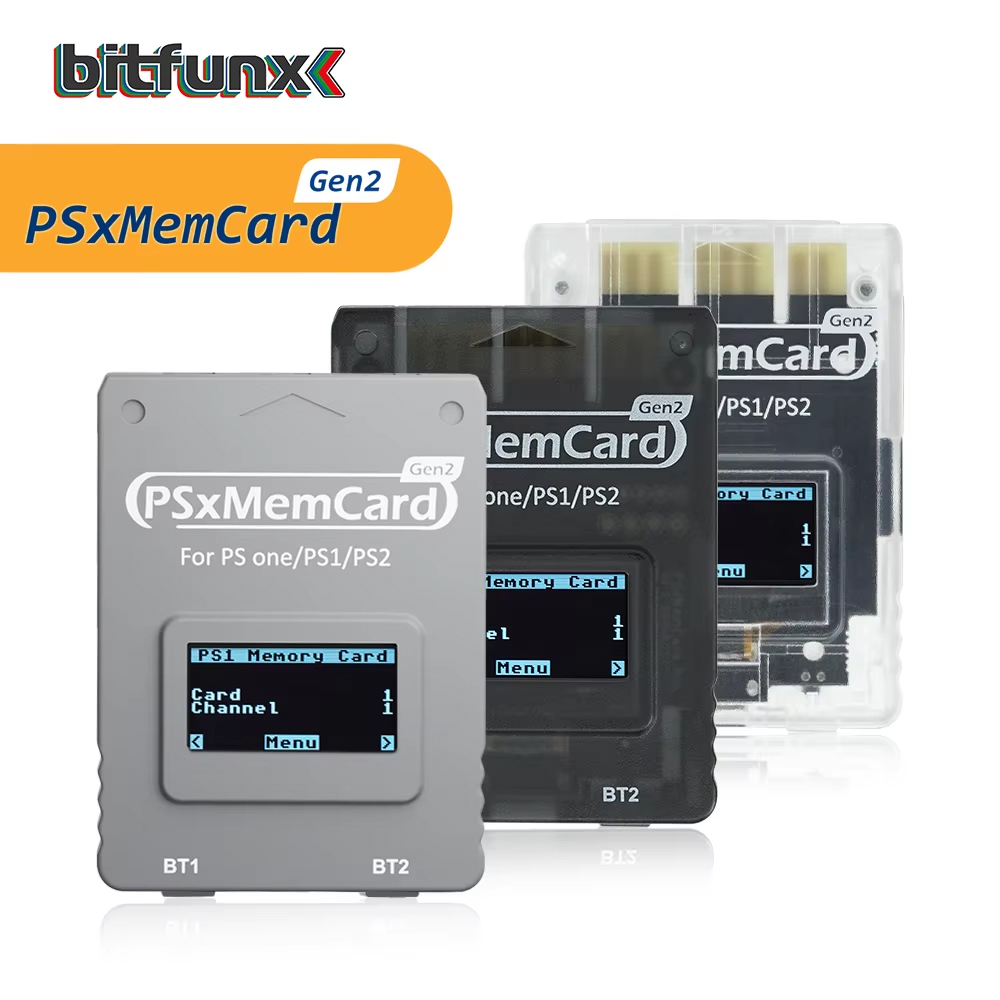 Bitfunx PSxMemCard Gen2 Sd2psXtd で PlayStation1 PS One Playstation2 ゲーム コンソール用の PS1 および PS2 ゲームのセーブデータを保存