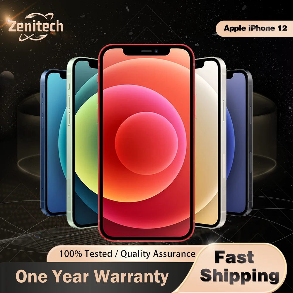 Apple iPhone 12 Face ID 6.1インチ 4G RAM 64GB/128GB/256GB ROM ロック解除された iPhone 12 OLED スクリーン A14 バイオニックチップデュアル 12MP iPhone 12