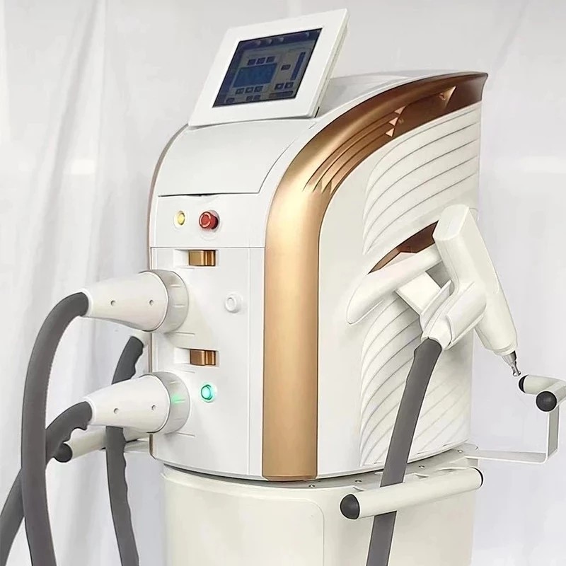 多機能 2In1 M22 光子肌の若返り OPT IPL 血管にきび除去 Nd Yag タトゥー除去レーザー脱毛機