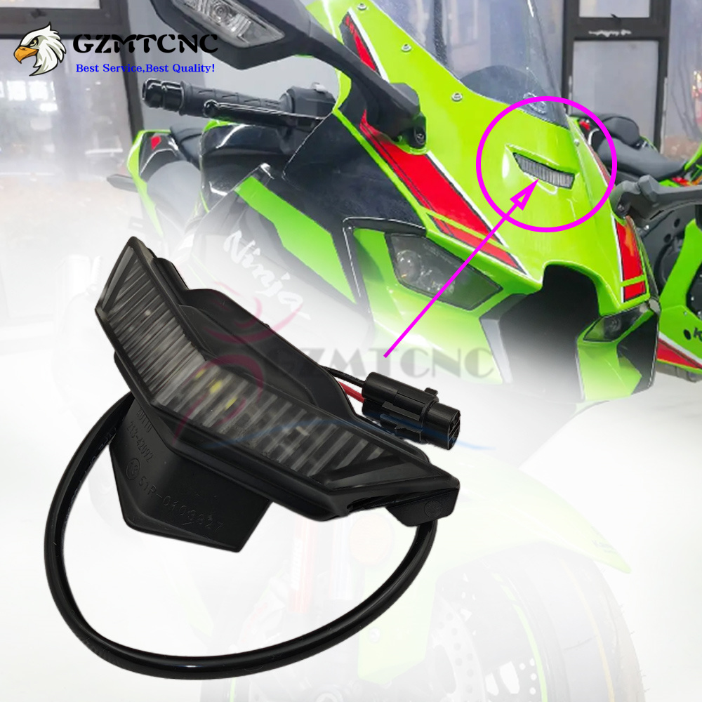 オートバイアセンブリカワサキ ZX-10R ZX10R 2021-2025 フロントヘッドライト LED フォグ装飾 21-25 ZX 10R デイタイムランニングライト