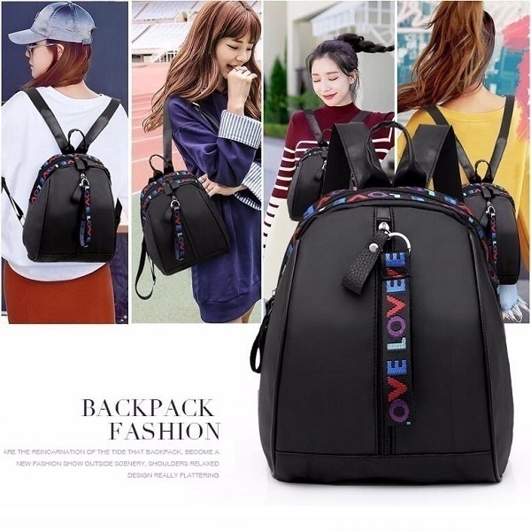 女性バックパックファッションLOVEカジュアルショルダーバッグバックパックスクールバックパック