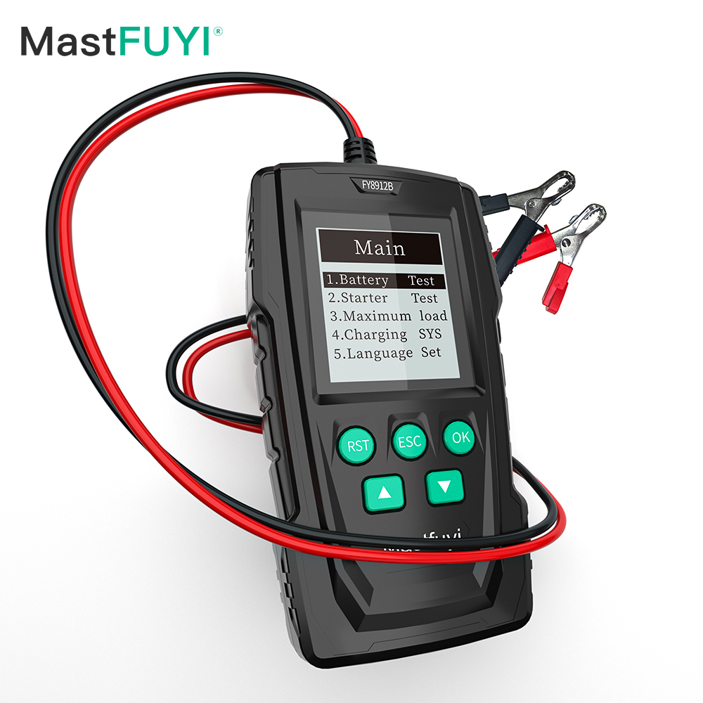 MASTFUYI 12V/24V 車バッテリーテスター自動車診断アナライザーツール車両バッテリー負荷テスターオルタネーターチェッカーエンジン