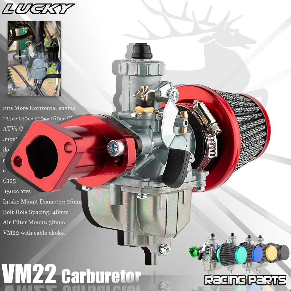 VM22 キャブレター プレデター 212cc 196cc コールマン CT200U BT200X ミニバイク KT196 ゴーカート GX160 GX200 6.5hp クローンエンジンエアフィルター