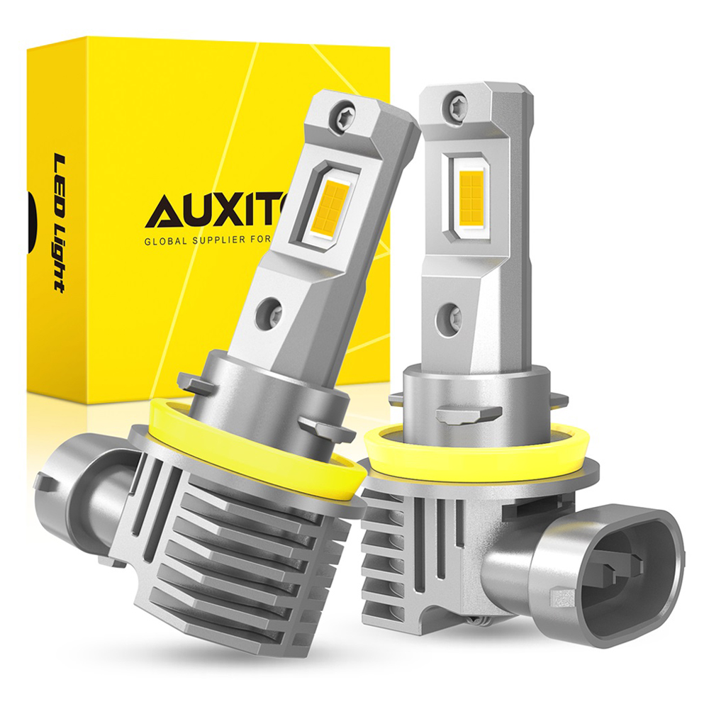 AUXITO 2 個 16000LM H8 H11 LED CSP チップフォグランプ電球 HB4 9006 9005 HB3 LED ランプ Headight BMW トヨタ 6500K ホワイトイエロー
