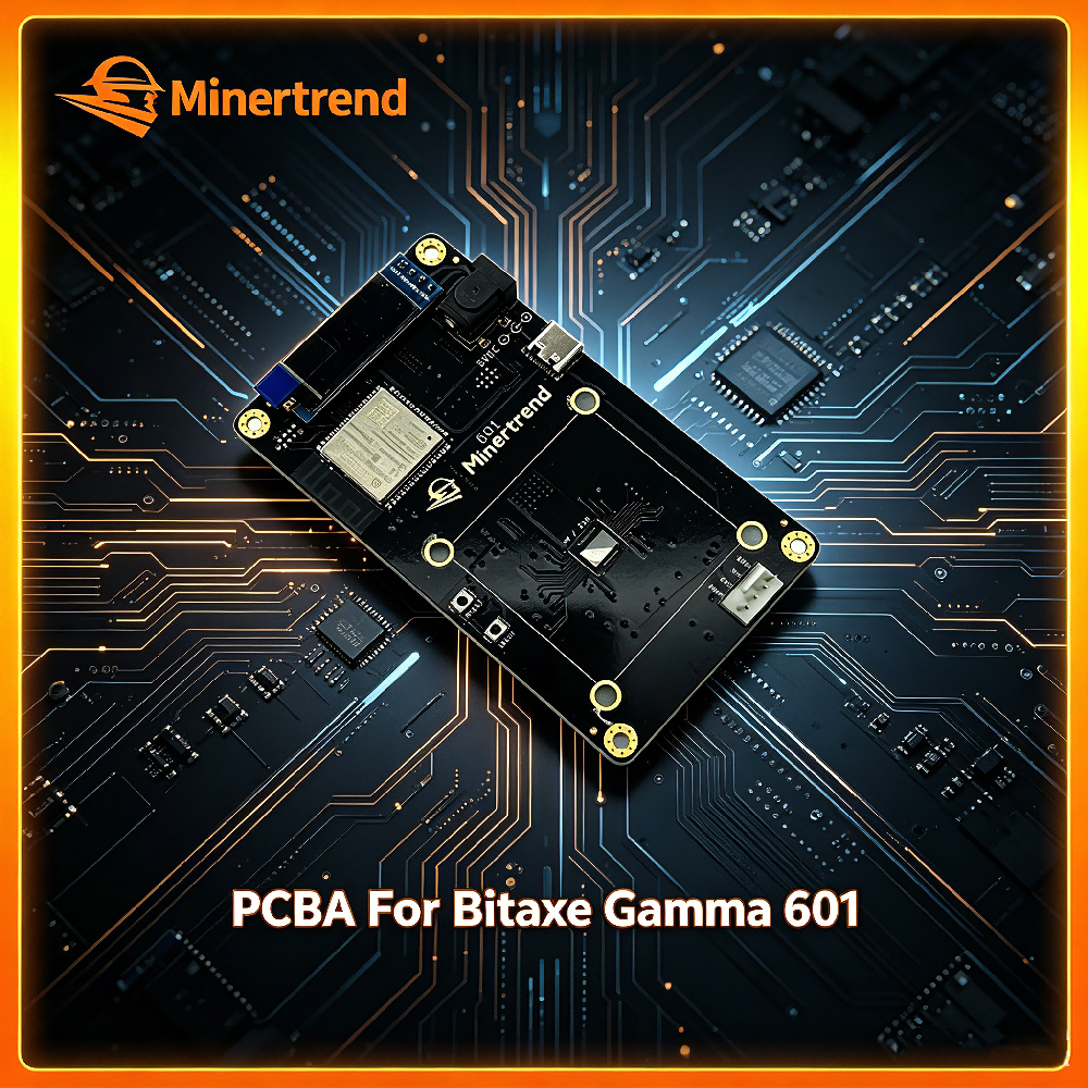 Minertrend 金メッキ PCBA ボード Bitaxe ガンマ 601、1.5TH/s BM1370、ガンマ 601 PCBA 用