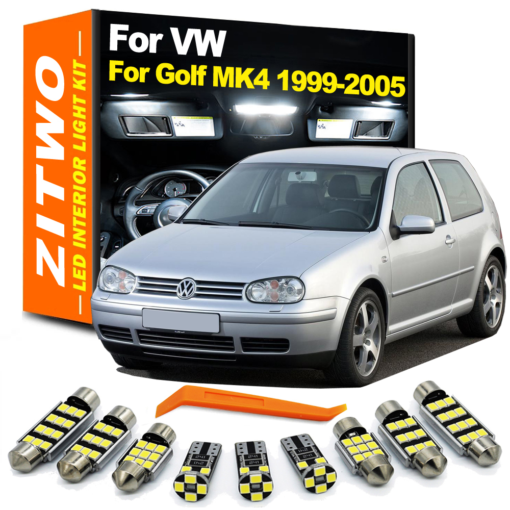 ZITWO 13 個 LED インテリアドーム読書電球キット VW フォルクスワーゲンゴルフ 4 MK4 1999 2000 2001 2002 2003 2004 2005 アクセサリー