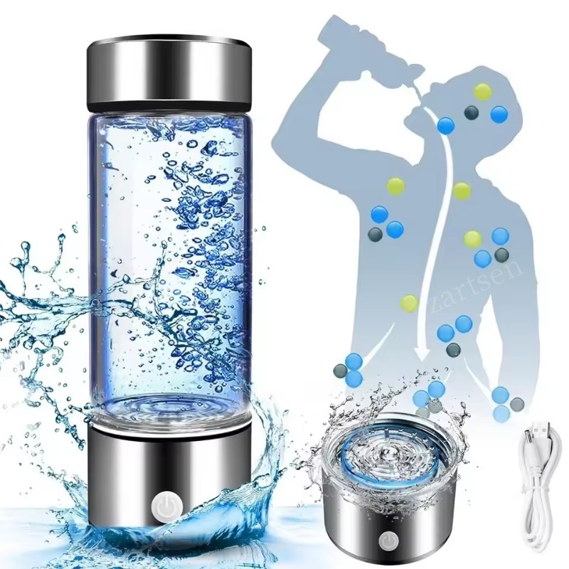 水素リッチウォーターカップポータブル電気水素リッチウォーター生成ボトルチタン品質フィルターヘルスケアウォーターカップUSB