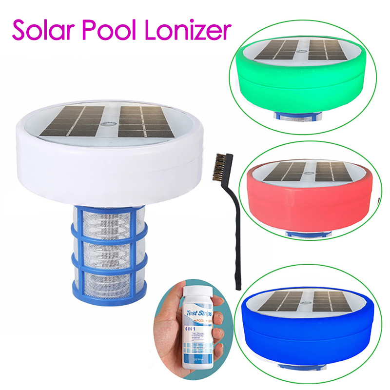 太陽光発電プールロンナイザークリーナー銀イオンプールスパ噴水クリーナー水泳プールクリーニングツール水泳浄水器