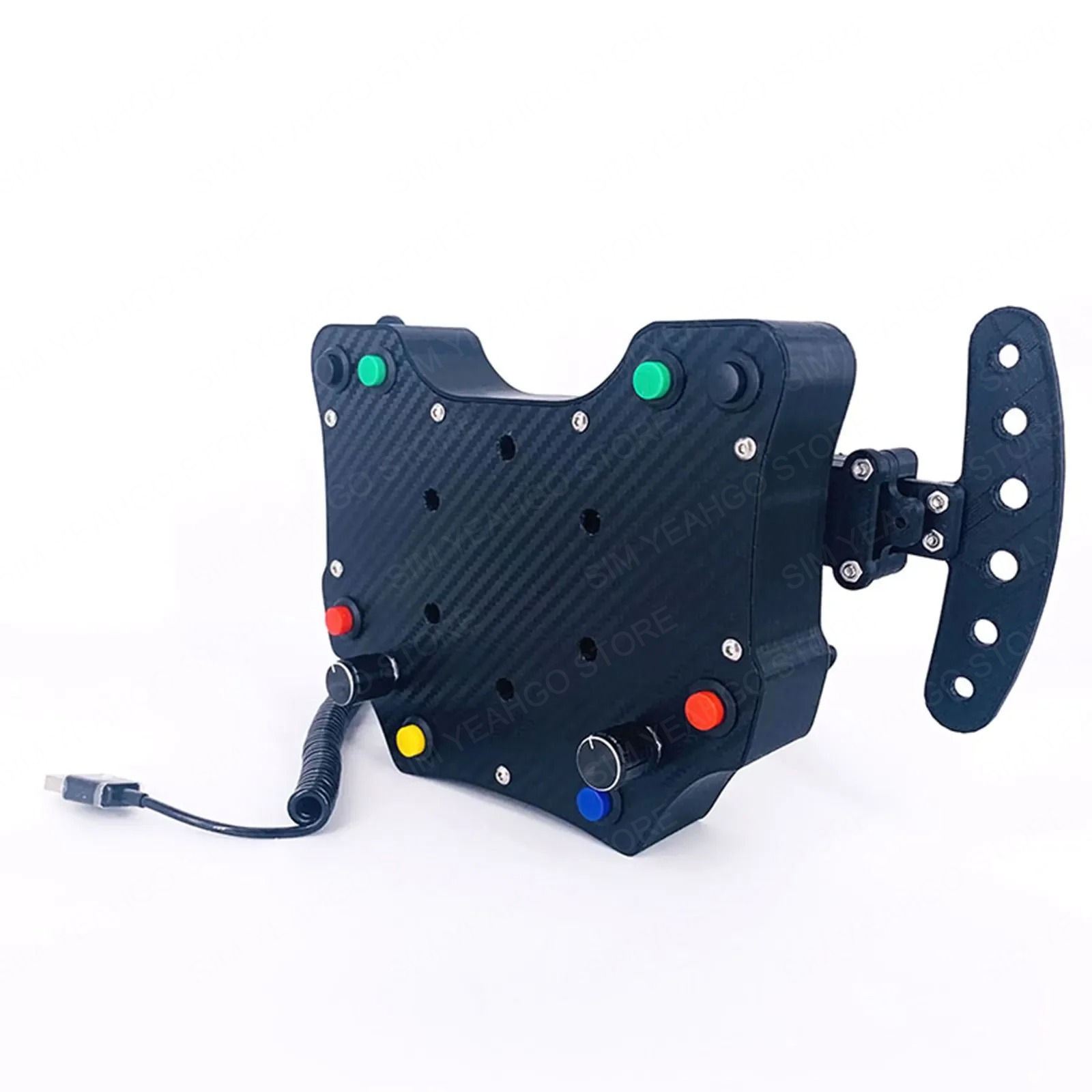 Sim Racing ホイールコントロールハブ 3D プリント軽量ボタンボックス高強度フレームプラグ