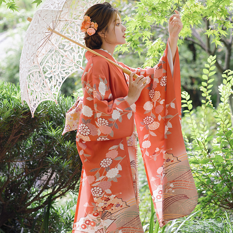 2026 日本の着物と帯着物ドレス女性の伝統的な日本の着物浴衣日本の伝統的なプリントロング日本ローブ
