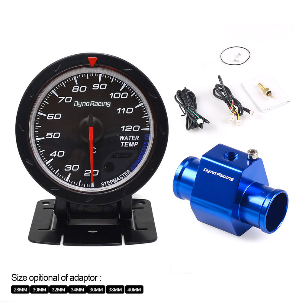 Dynoracing 60 ミリメートル水温計 20-120 摂氏 1/8NPT 水温シールパイプセンサーアダプター