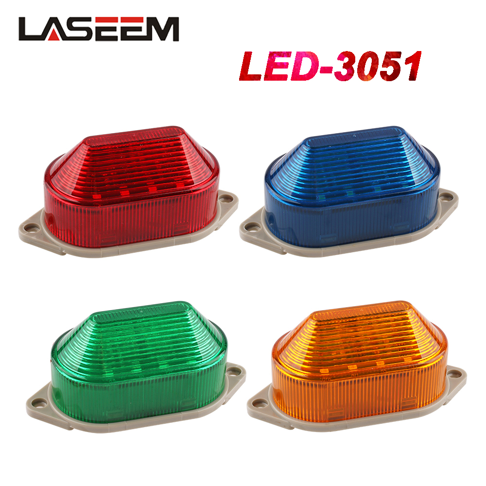 LED-3051 ストロボ信号警告灯 12V 24V 220V インジケータライト LED ランプ小型点滅ライトセキュリティアラーム