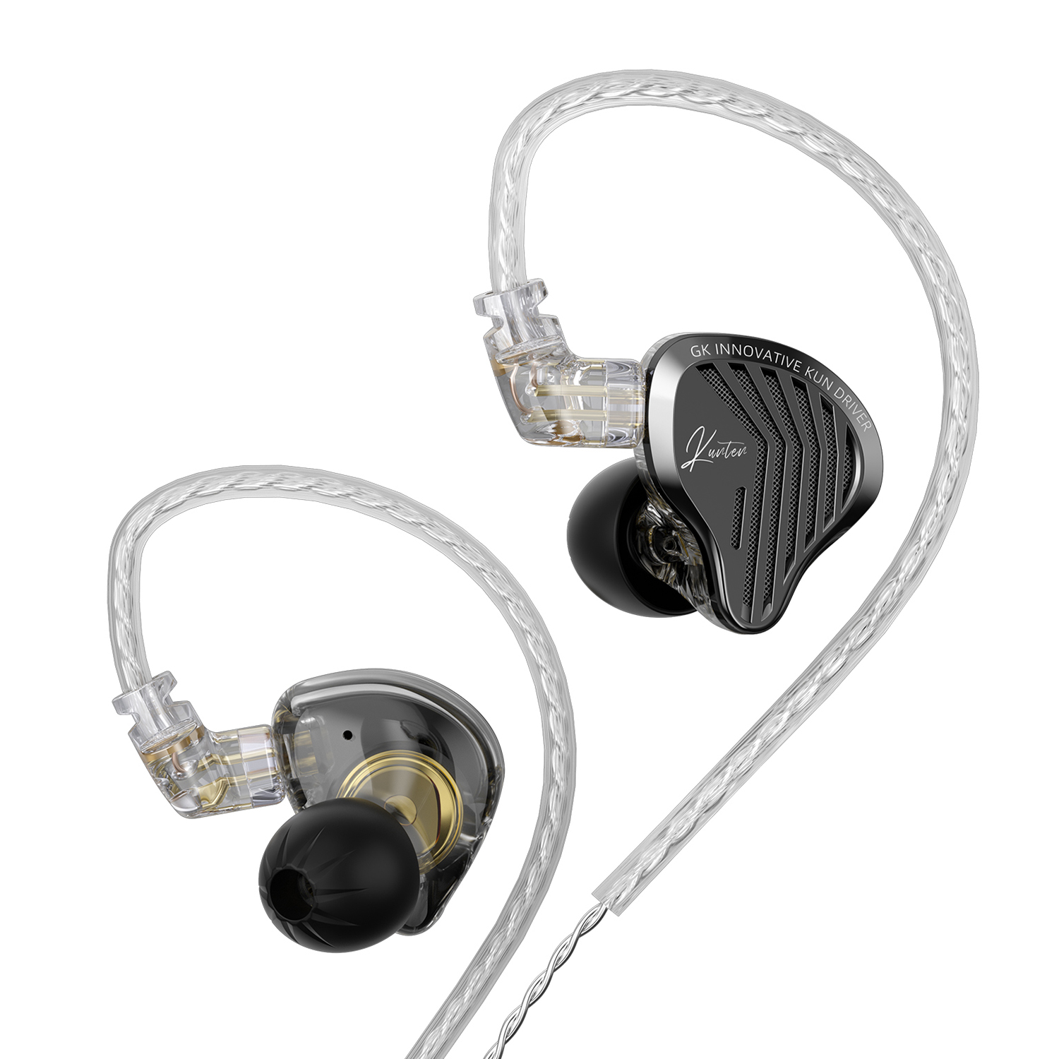 GK KUNTEN イヤホン新世代ダイナミックドライバー Unite Headests Hifi 音楽イヤホン DJ ヘッドフォン