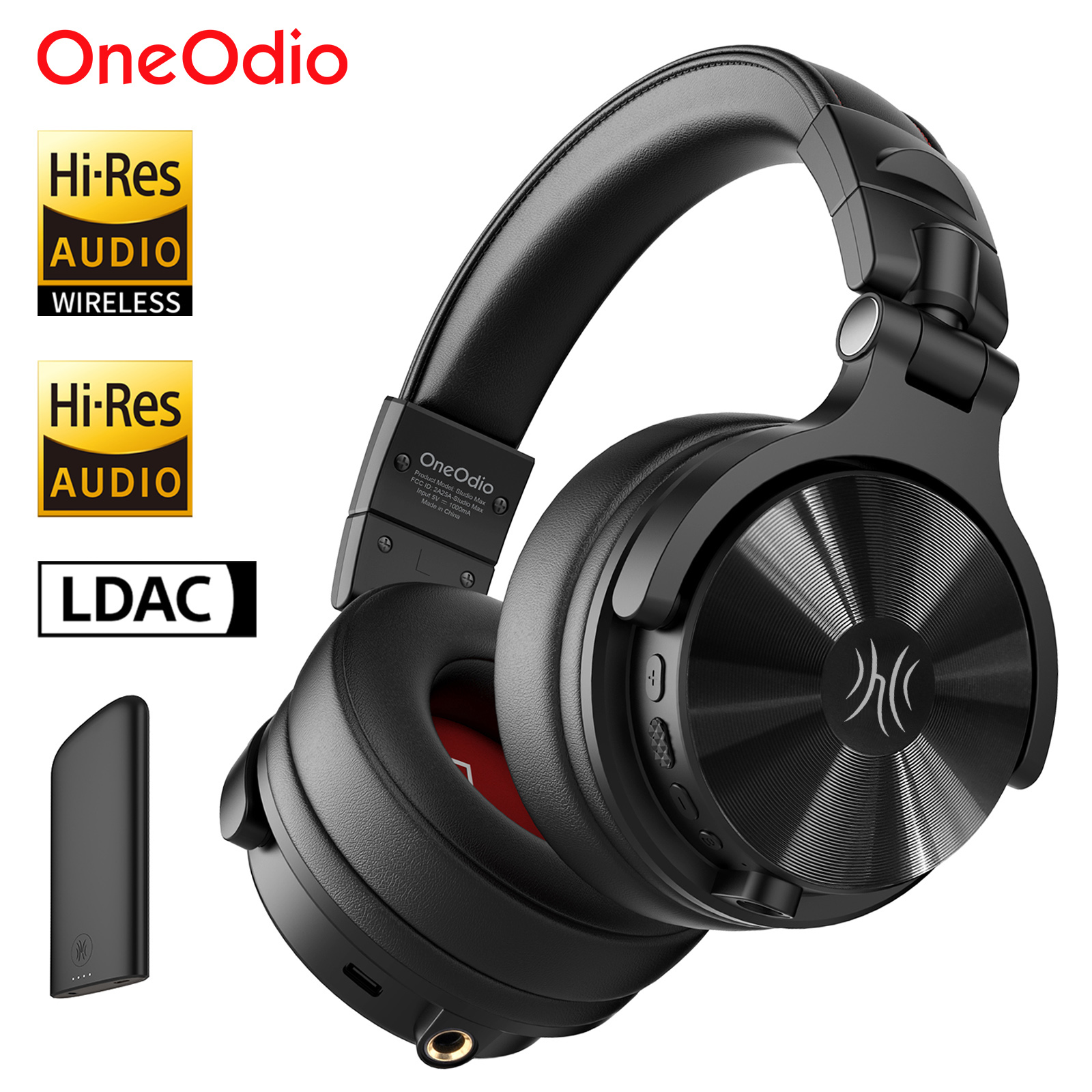Oneodio スタジオ Max 1/2 Bluetooth 6.0 ヘッドフォン ワイヤレス DJ ヘッドセット 9ms 超低遅延スタジオ モニター ヘッドフォン 高解像度 LDAC