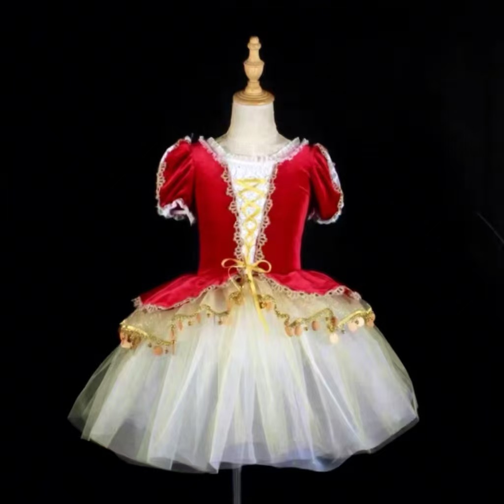 Children’s Ballet Costume Ensemble Dawn Goddess Ballet Costume Long Veil Skirt, Adult Puffy Skirt Professional.