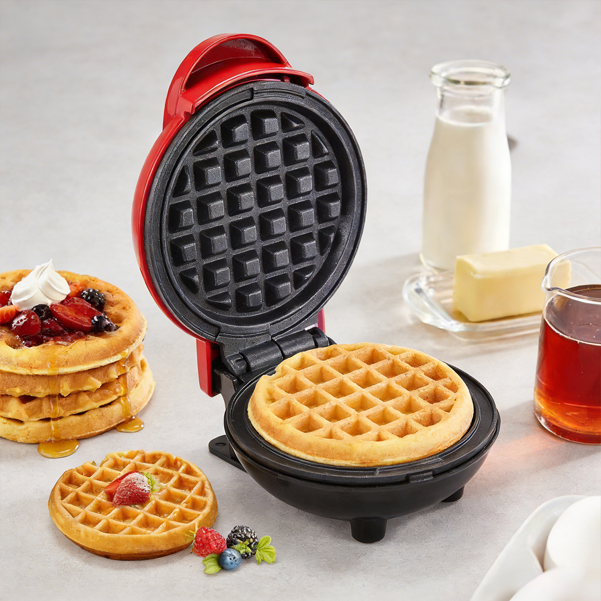 サンドイッチケーキベーキングトレイ、家庭用朝食電気ベーキングパン、全自動多機能ミニワッフルビスケットマシン